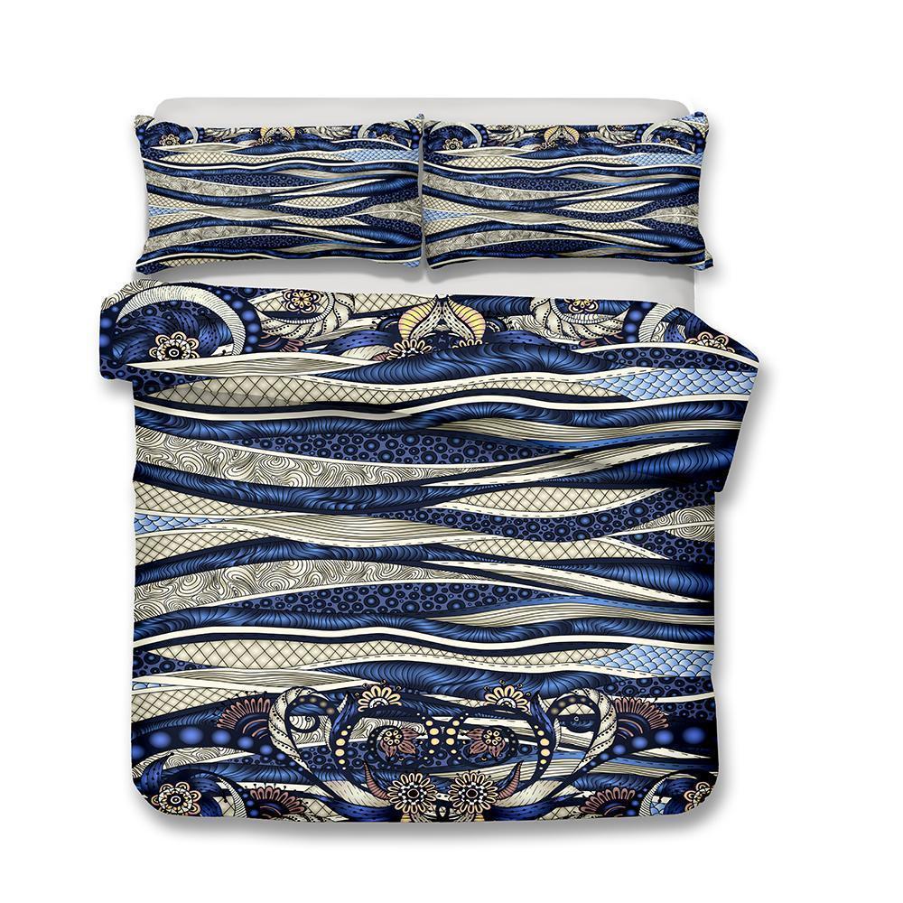 Home Decorations Design Art Print Bedroom Bohemia Gray Theme Bohemian Comforter Boho Bedspreadss3D Customized Duvet Cover Bedding Sets