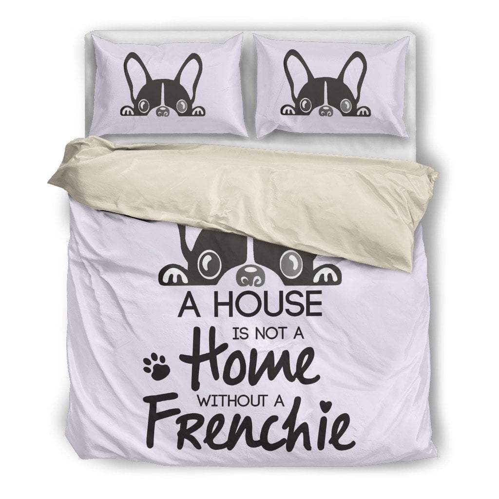 Home without frenchie3D Customized Duvet Cover Bedding Sets
