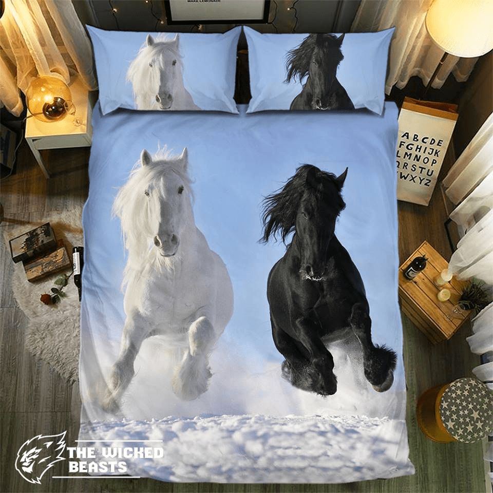 Horse Collection 0830073D Customized Duvet Cover Bedding Sets