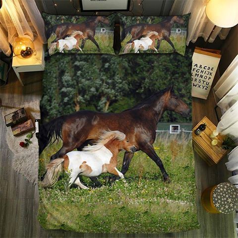 Horse of Charissa Kollmann 023D Customized Duvet Cover Bedding Sets