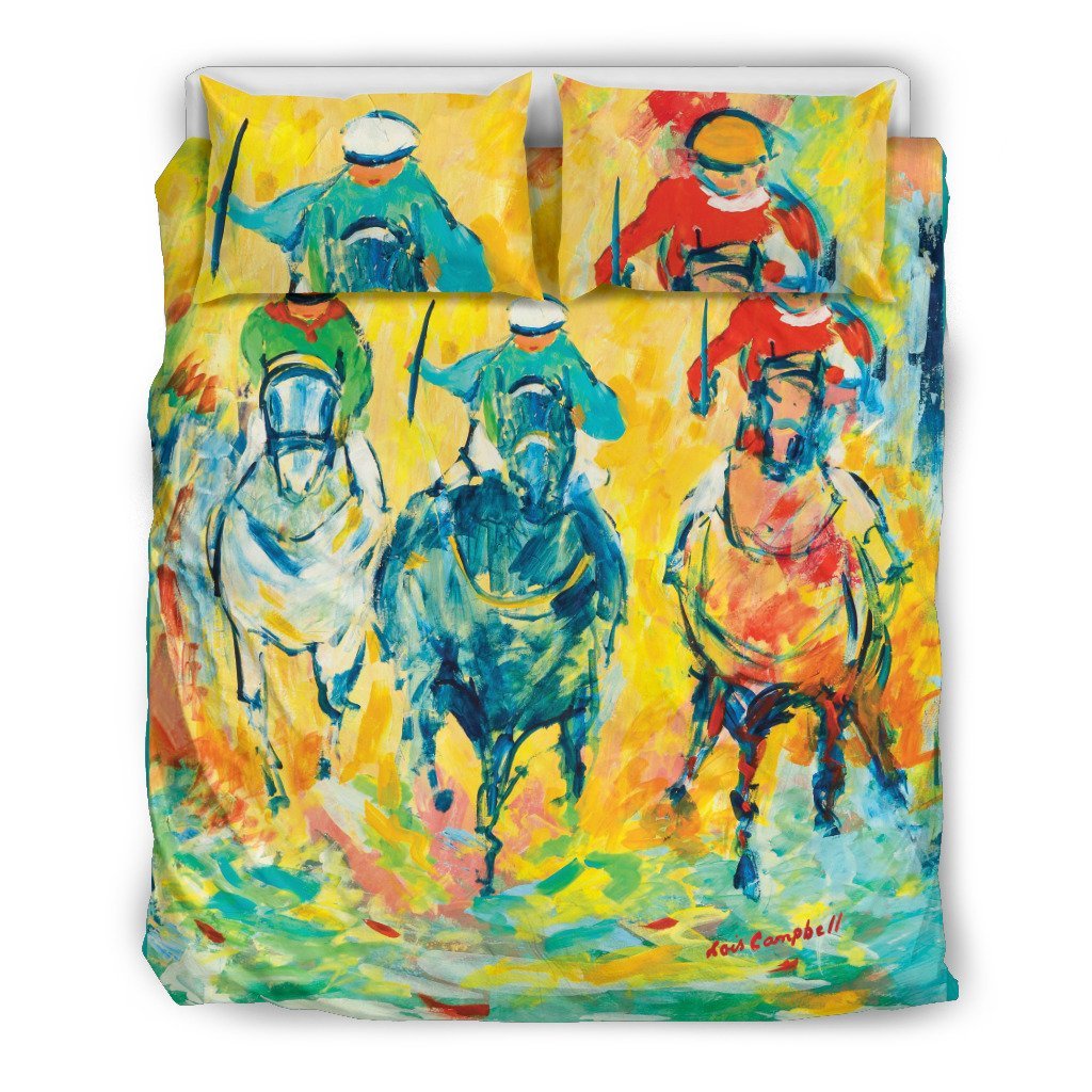 HORSE RACING 3D Customized Duvet Cover Bedding Sets