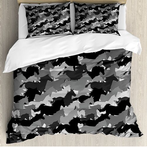 Horses Together Wildlife Duvet Cover Set