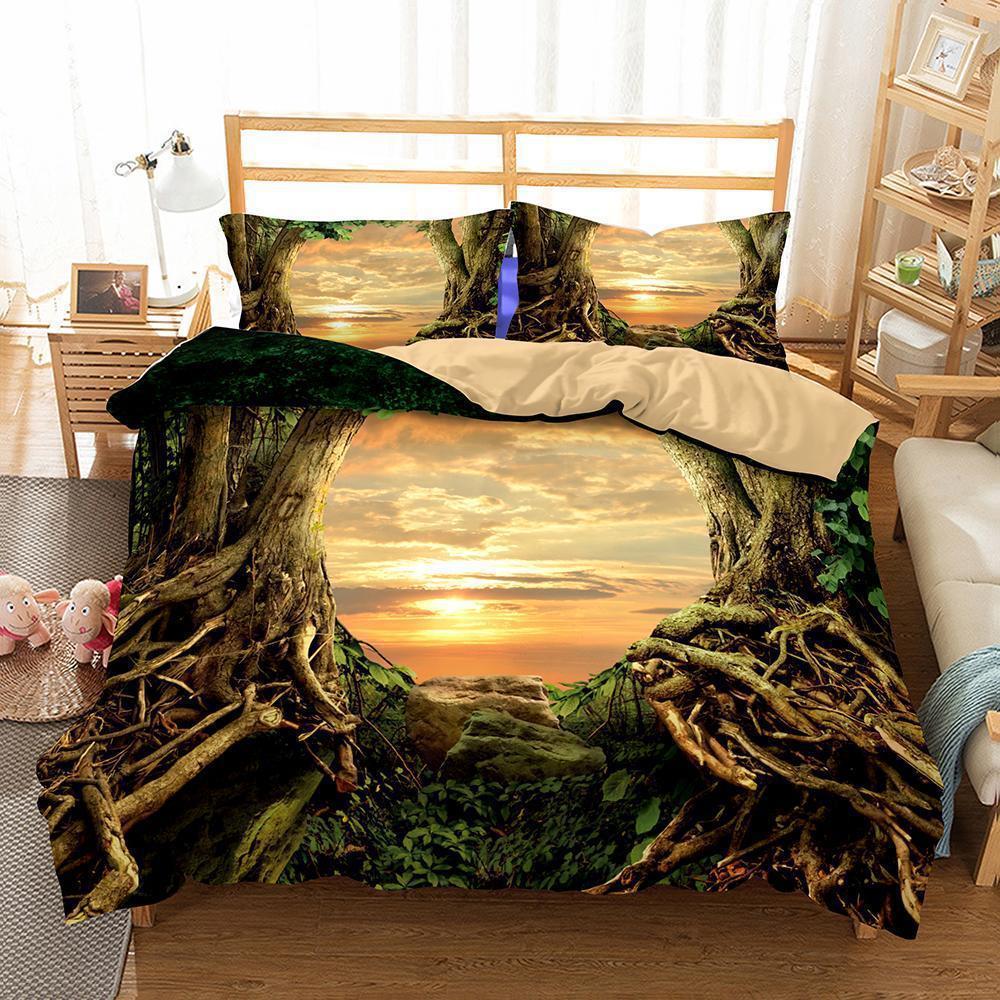 Household items 3 pieceet theme dream forest digital printing variousizess3D Customized Duvet Cover Bedding Sets