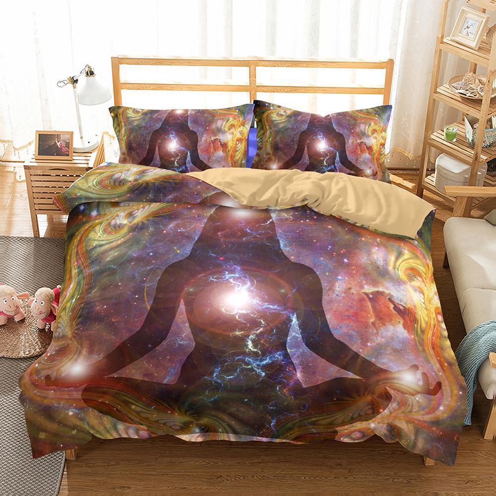 Household Items Theme Yoga Zen Print 3 Pieceet Multisizes3D Customized Duvet Cover Bedding Sets