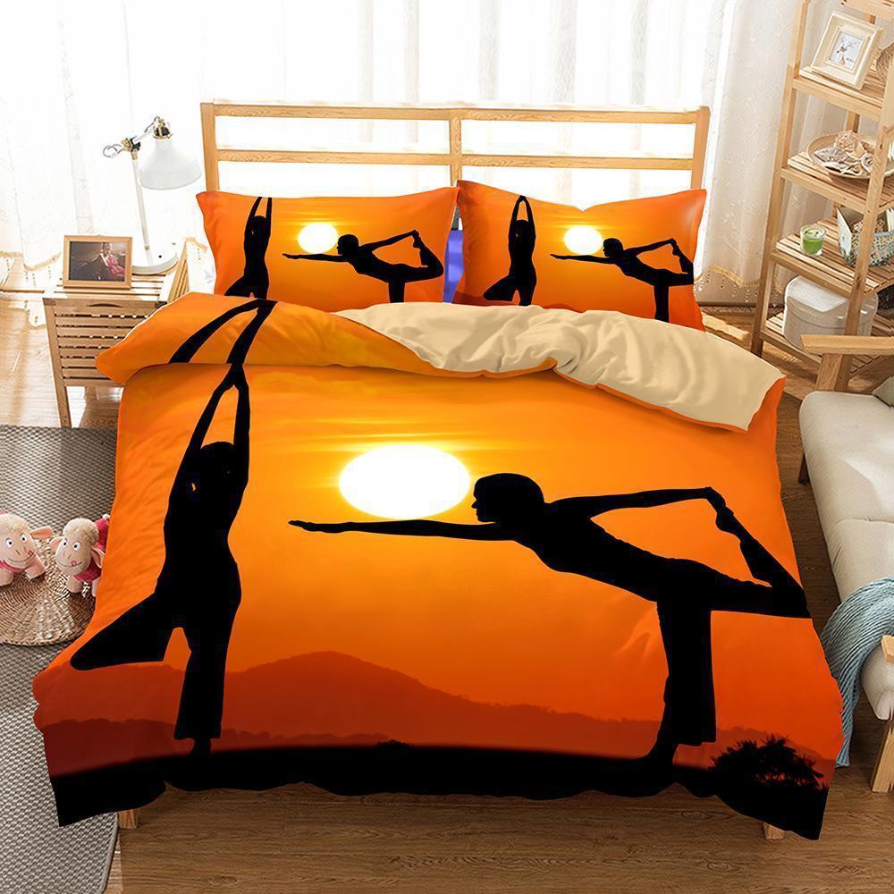 Household Items Theme Yoga Zen Printing 3 Pieceet Multisizeelections3D Customized Duvet Cover Bedding Sets
