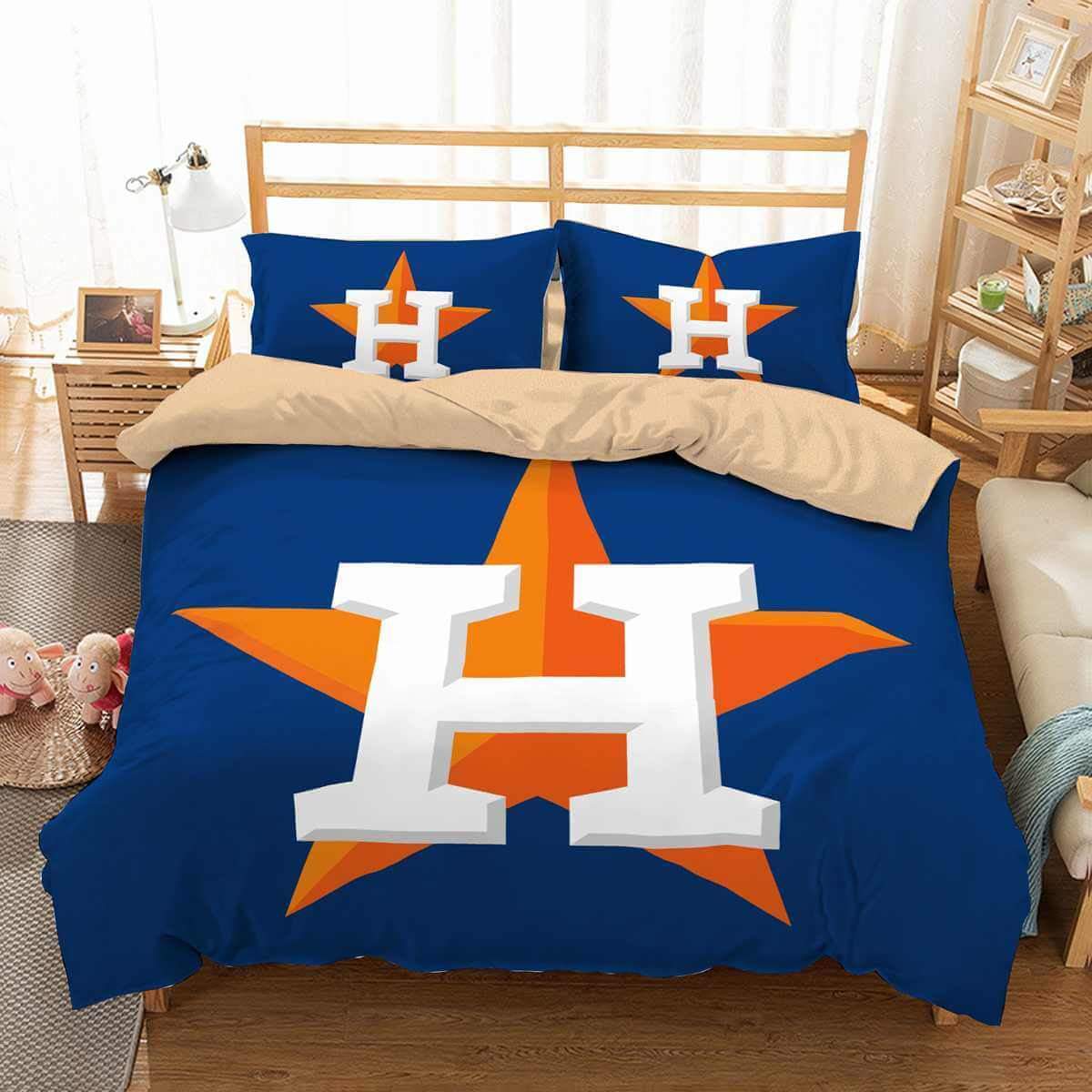 Houston Astros 3D Customized Duvet Cover Bedding Sets