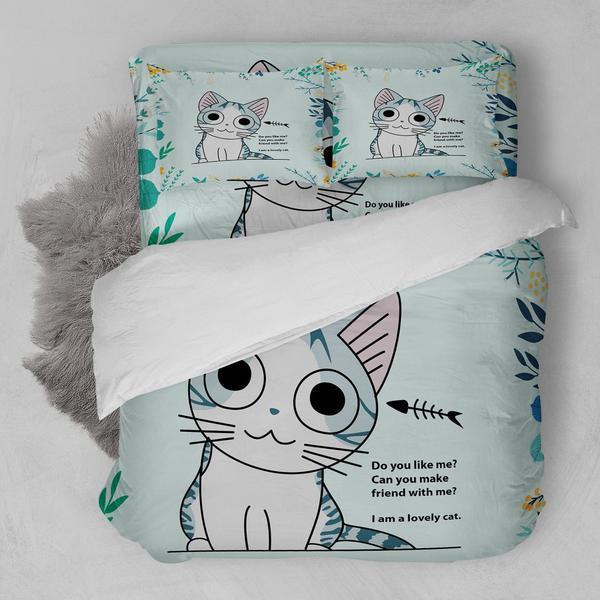 I Am A Lovely Cat 3D Customized Duvet Cover Bedding Sets