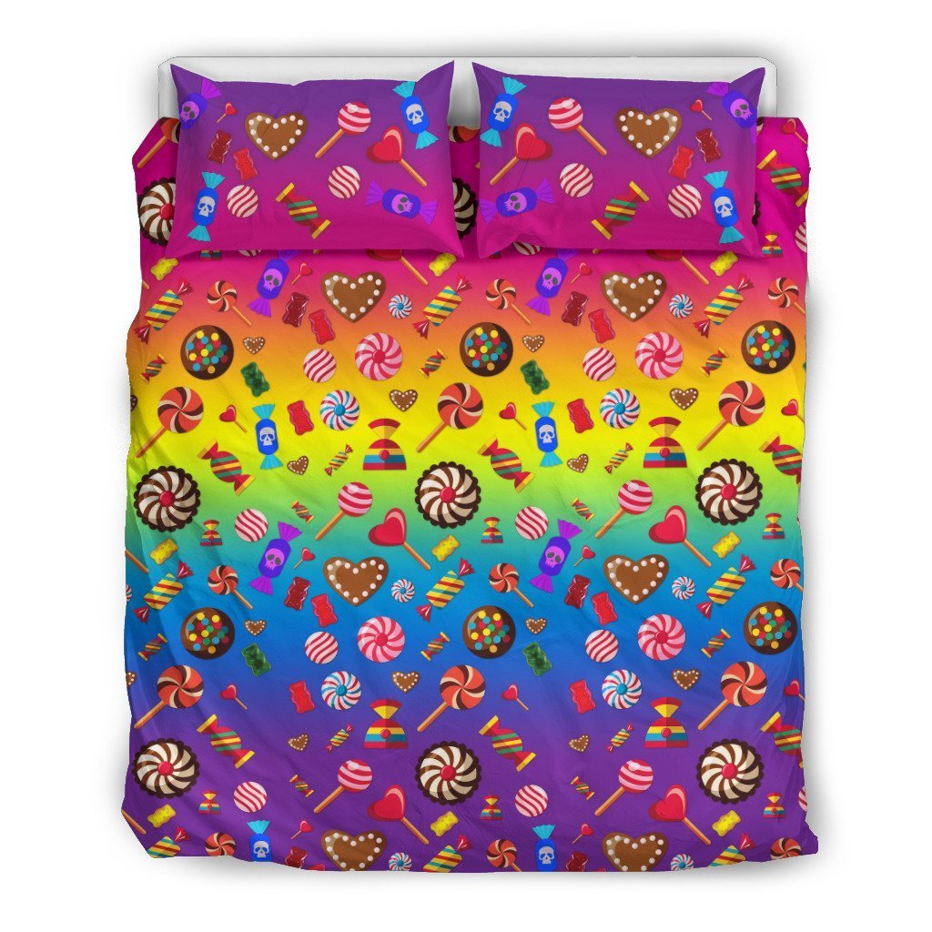 I Like Candy and Skulls Bedding Set