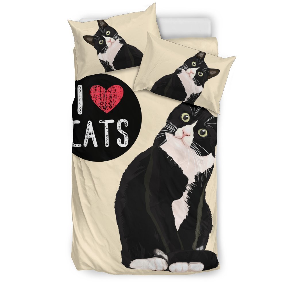 I Love Cats for Cat Lovers 3D Customized Duvet Cover Bedding Sets