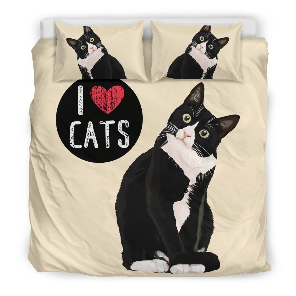 I Love Cats for Cat Lovers3D Customized Duvet Cover Bedding Sets