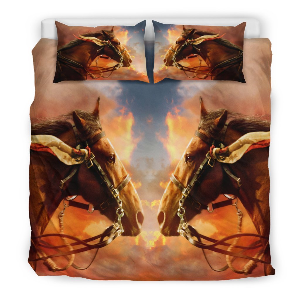 I Love Fire Horse 3D Customized Duvet Cover Bedding Sets
