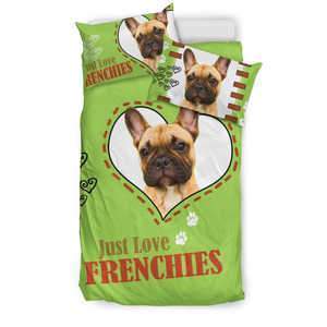 I love Frenchies 3D Customized Duvet Cover Bedding Sets