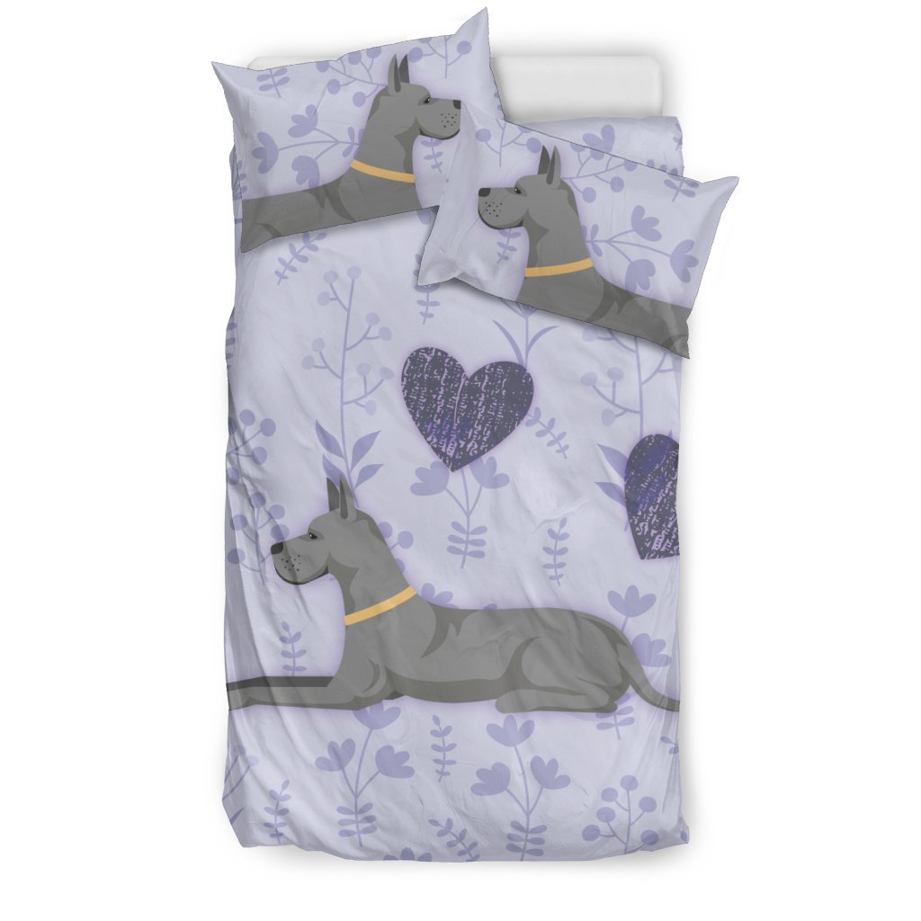 I Love Great Danes for Lovers of Great Dane Dogs 3D Customized Duvet Cover Bedding Sets