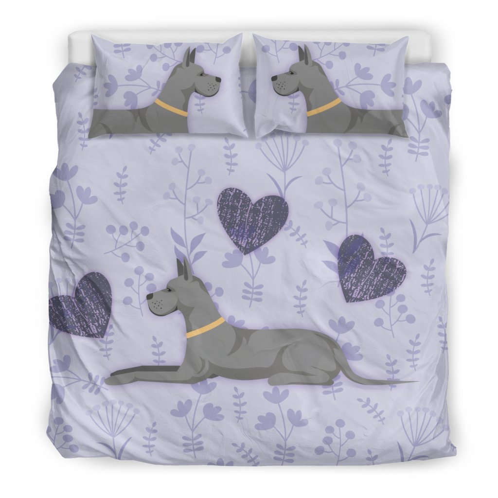 I Love Great Danes for Lovers of Great Dane Dogs3D Customized Duvet Cover Bedding Sets