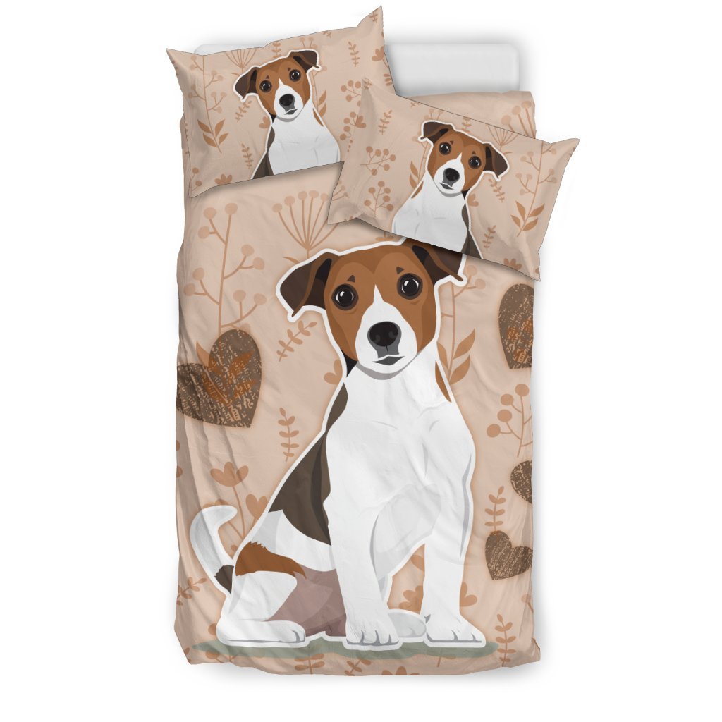 I Love Jack Russell Terriers for Lovers of Jack Russells 3D Customized Duvet Cover Bedding Sets
