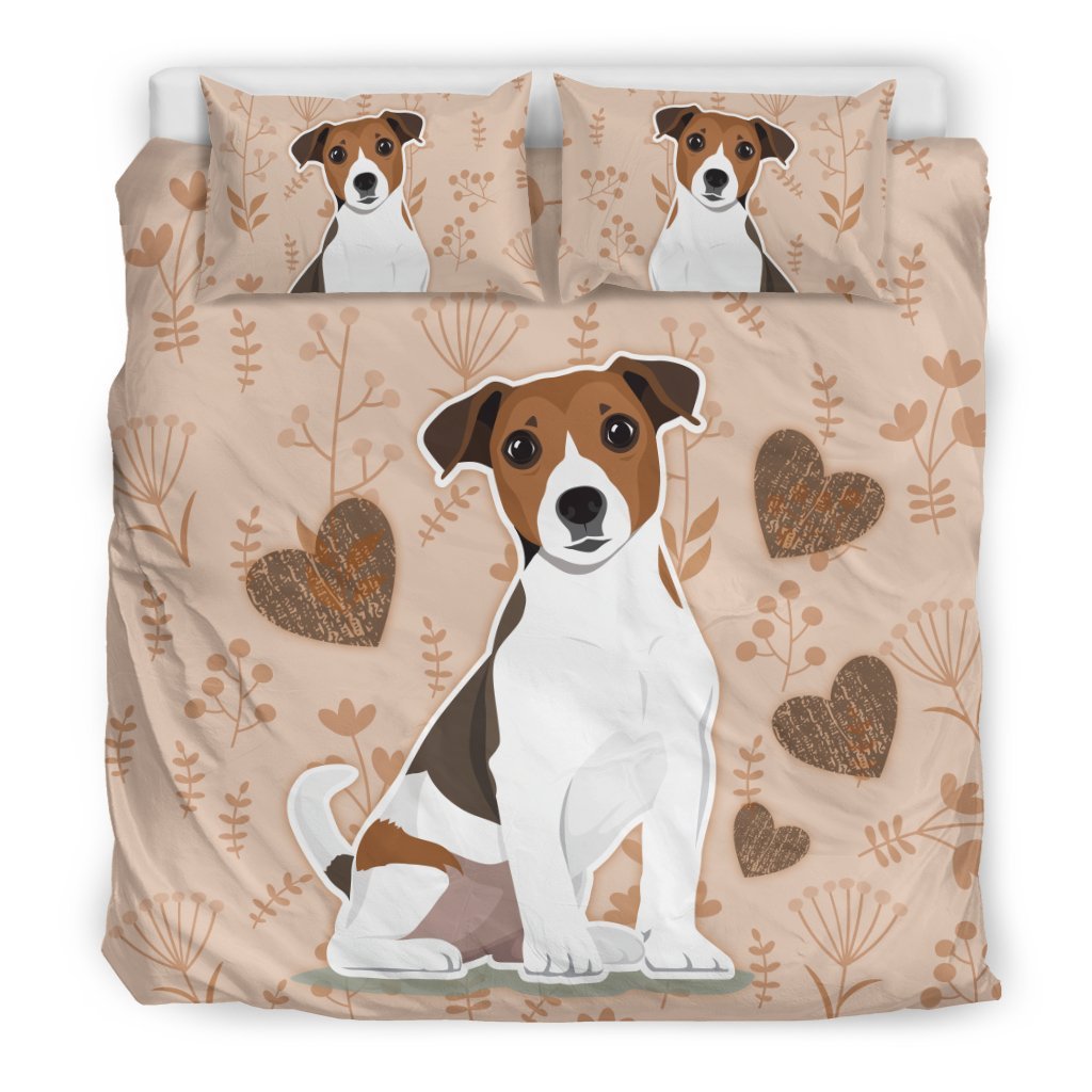 I Love Jack Russell Terriers for Lovers of Jack Russells3D Customized Duvet Cover Bedding Sets