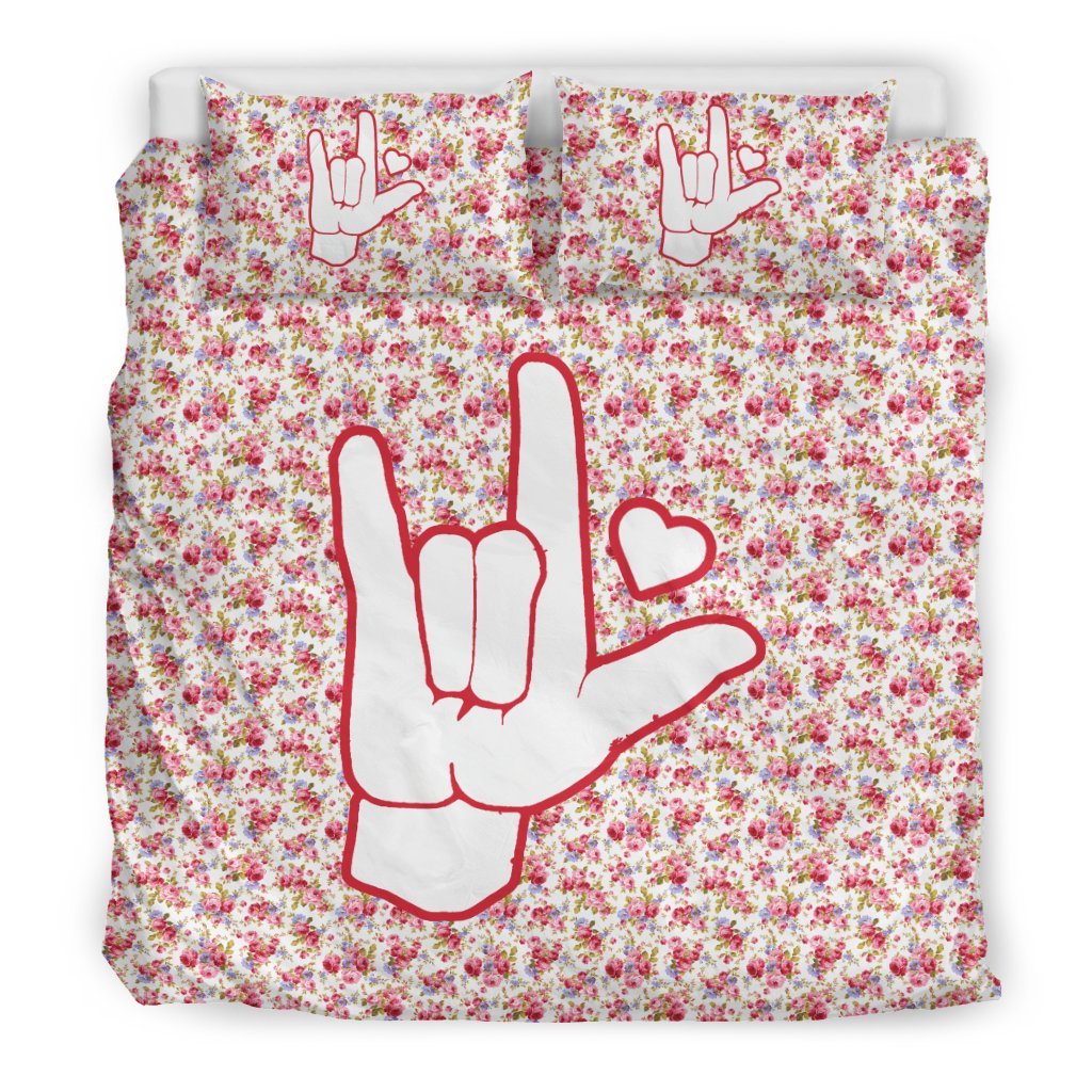 I Love You 3D Customized Duvet Cover Bedding Sets