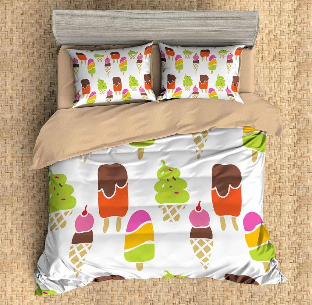 Ice Cream 3D Customized Duvet Cover Bedding Sets