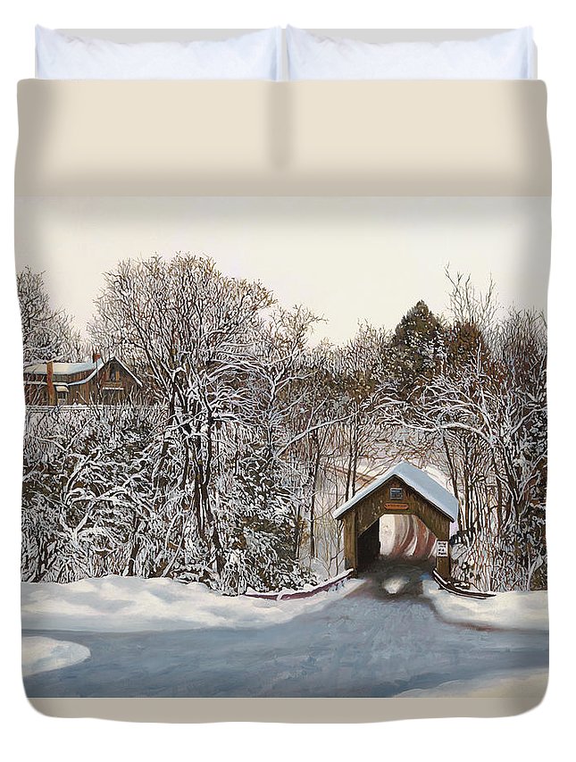 Il Ponte Coperto Di Legno 3D Customized Duvet Cover Bedding Sets