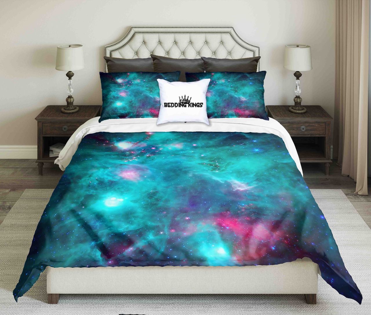 Infrared Image Of Monkey Head Nebula | kings3D Customized Duvet Cover Bedding Sets