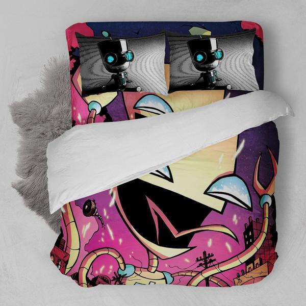 Invader Zim B 3D Customized Duvet Cover Bedding Sets