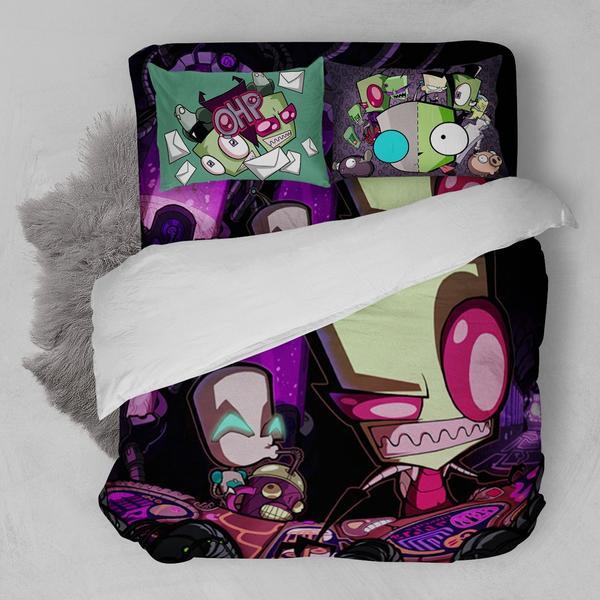 Invader Zim C 3D Customized Duvet Cover Bedding Sets