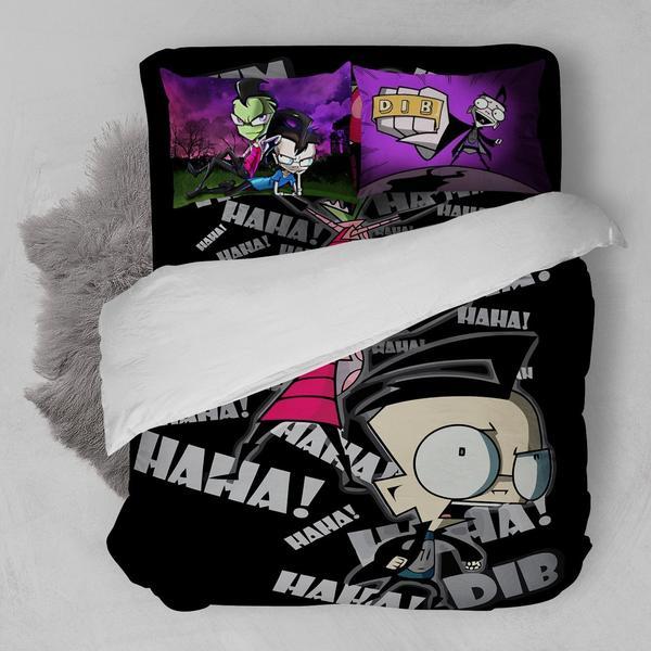 Invader Zim DIB 3D Customized Duvet Cover Bedding Sets