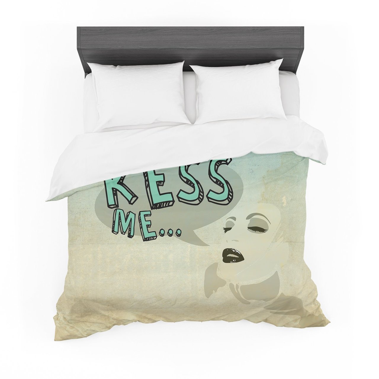 iRuz33 ‘KESS Me’ Cotton3D Customized Duvet Cover Bedding Sets