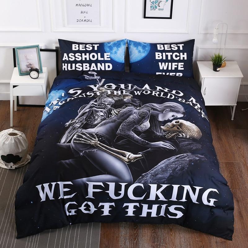 IT’S YOU AND ME AGAINST THE WORLD 3D Customized Duvet Cover Bedding Sets
