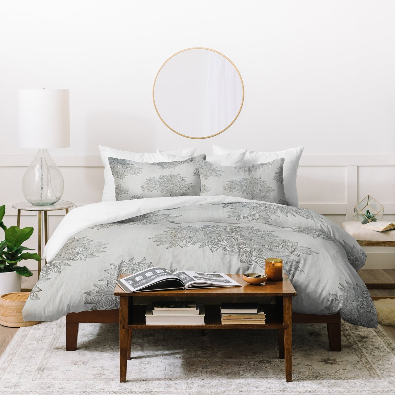 Iveta Abolina Beach Day Gray Duvet Cover