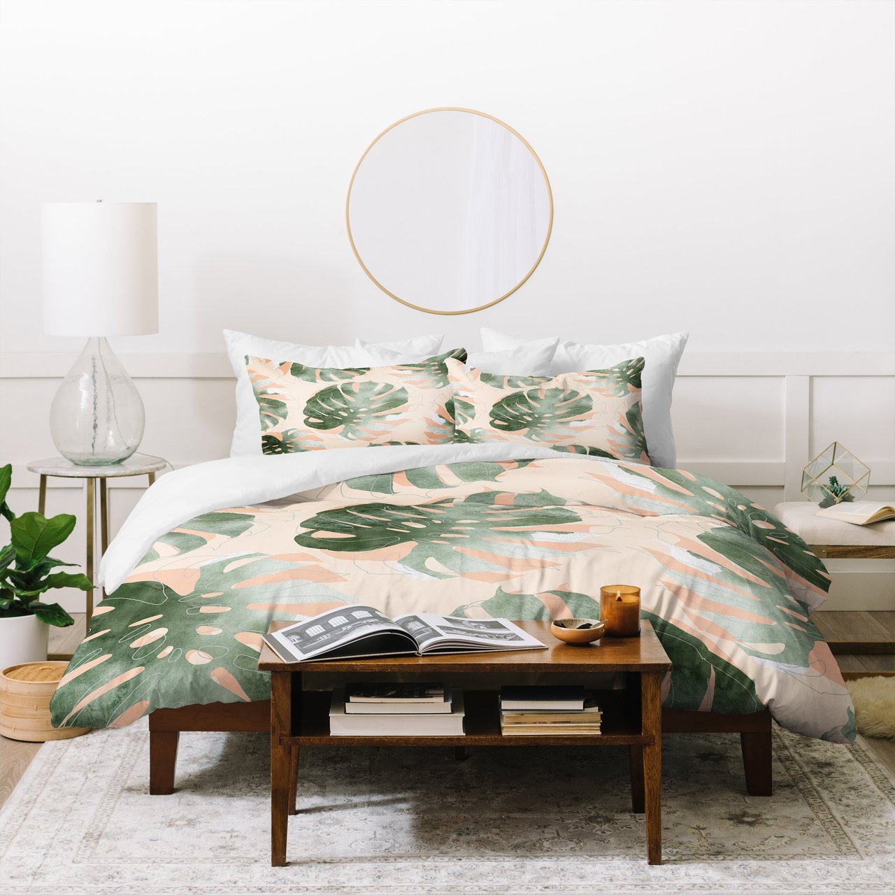 Iveta Abolina Bohemian Monstera Duvet Cover