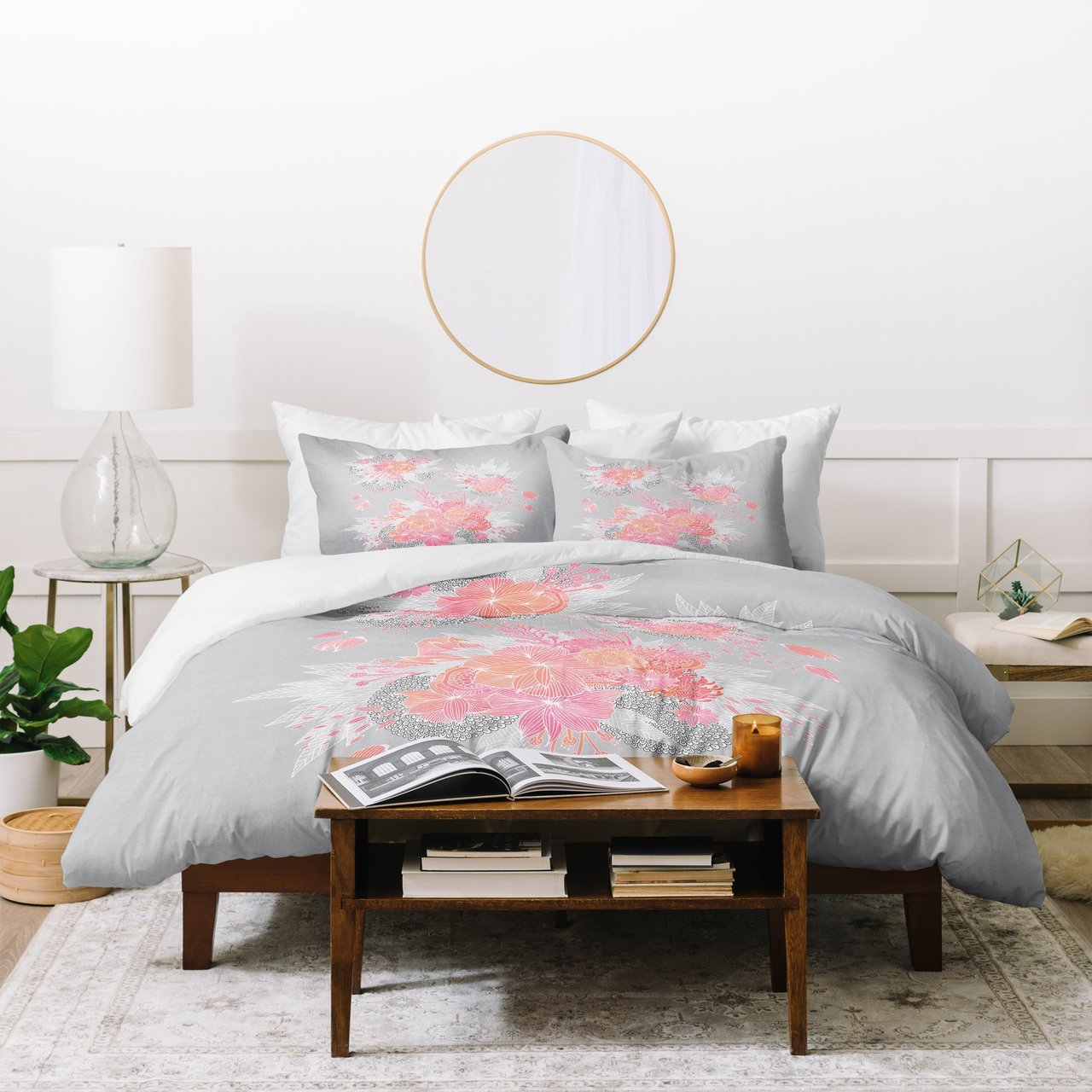 Iveta Abolina Coral Nostalgia Duvet Cover