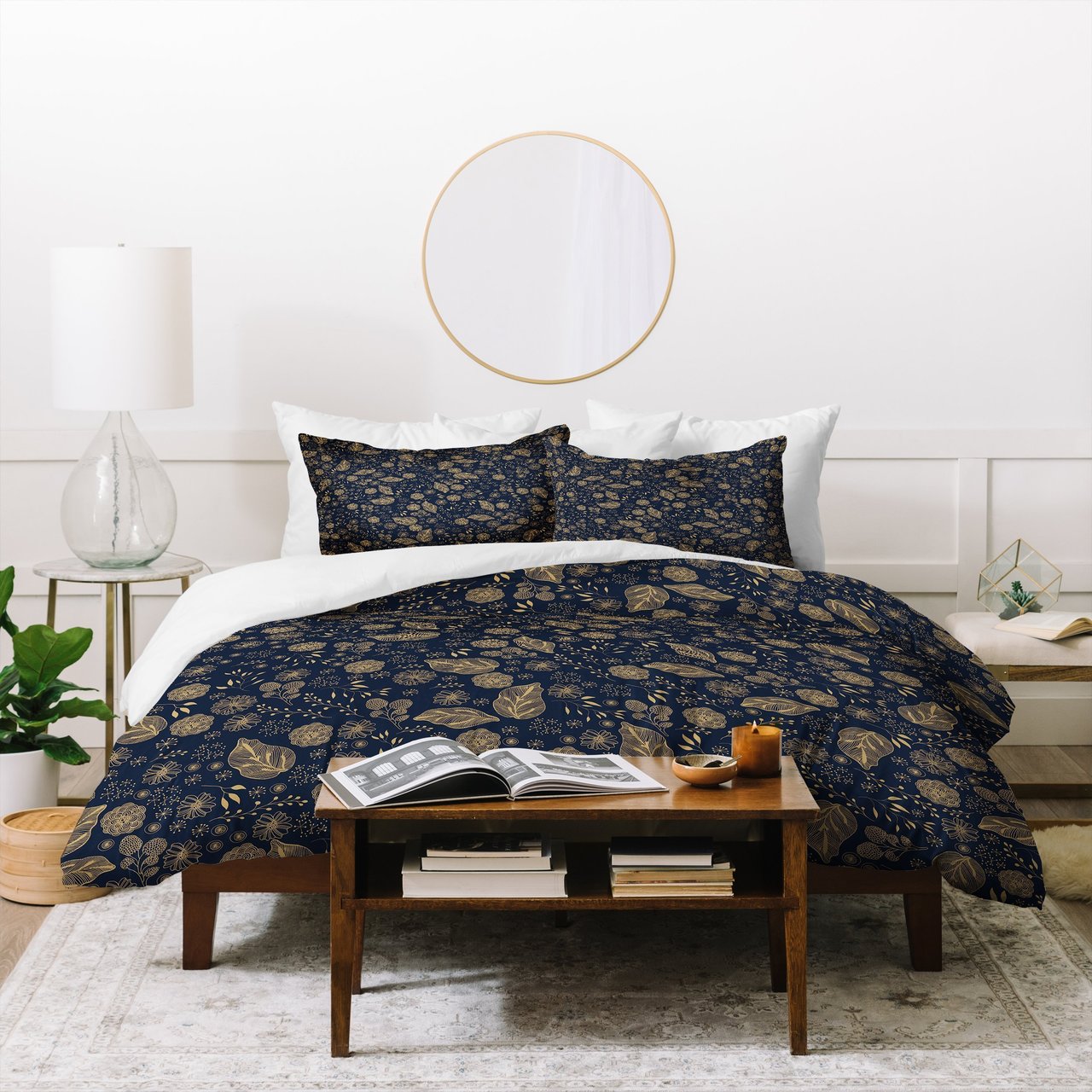 Iveta Abolina Crystalline Water Navy Duvet Cover