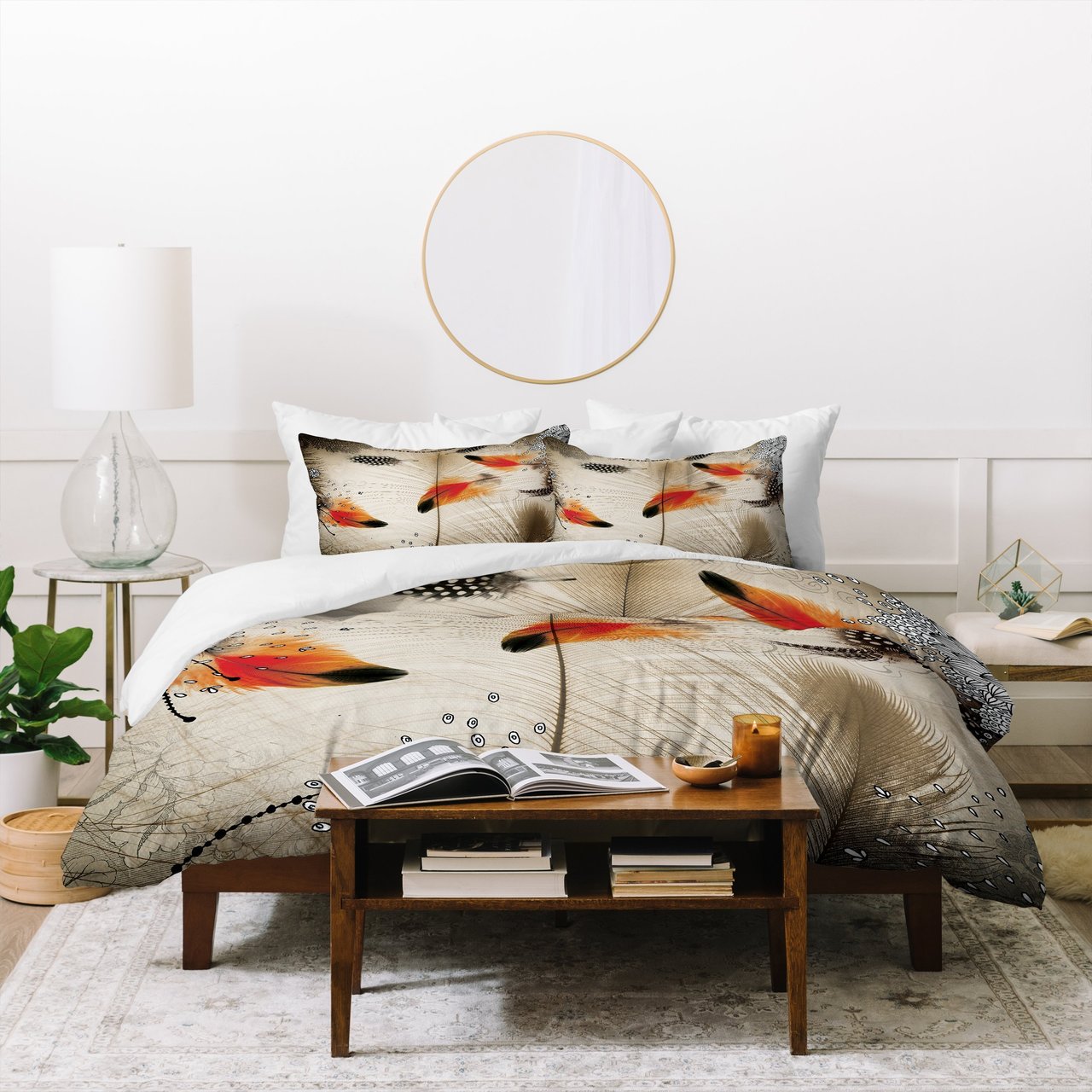 Iveta Abolina Feather Dance Duvet Cover