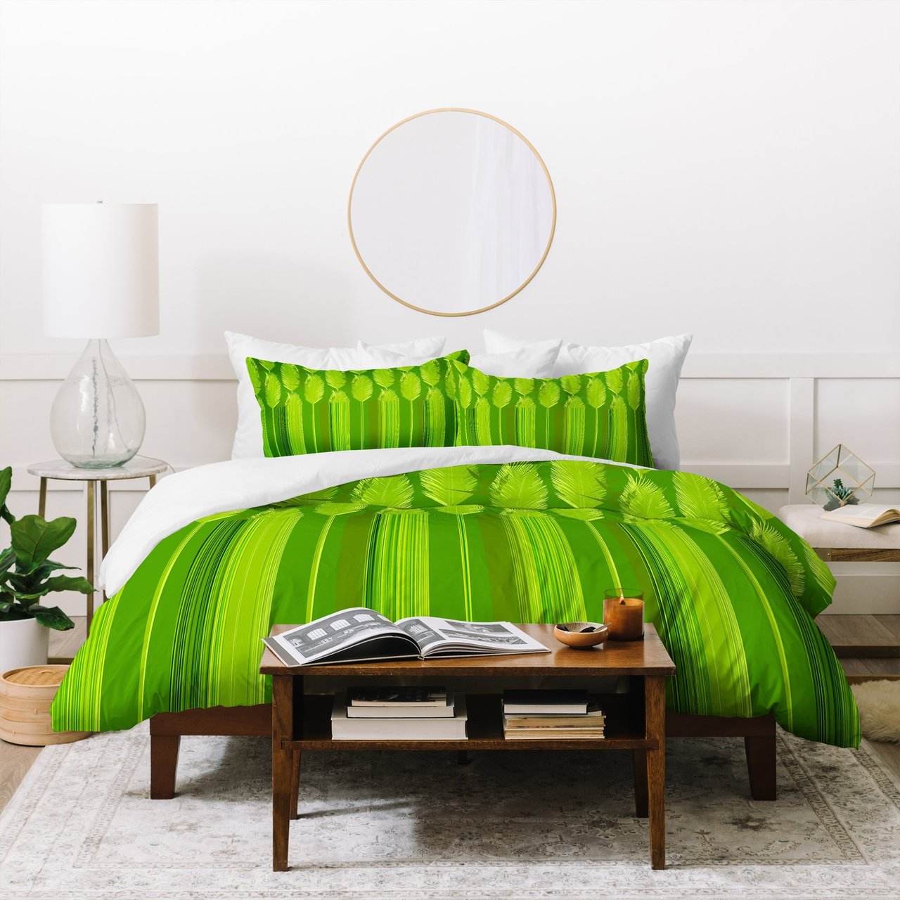 Iveta Abolina Ferntastic Stripe Duvet Cover