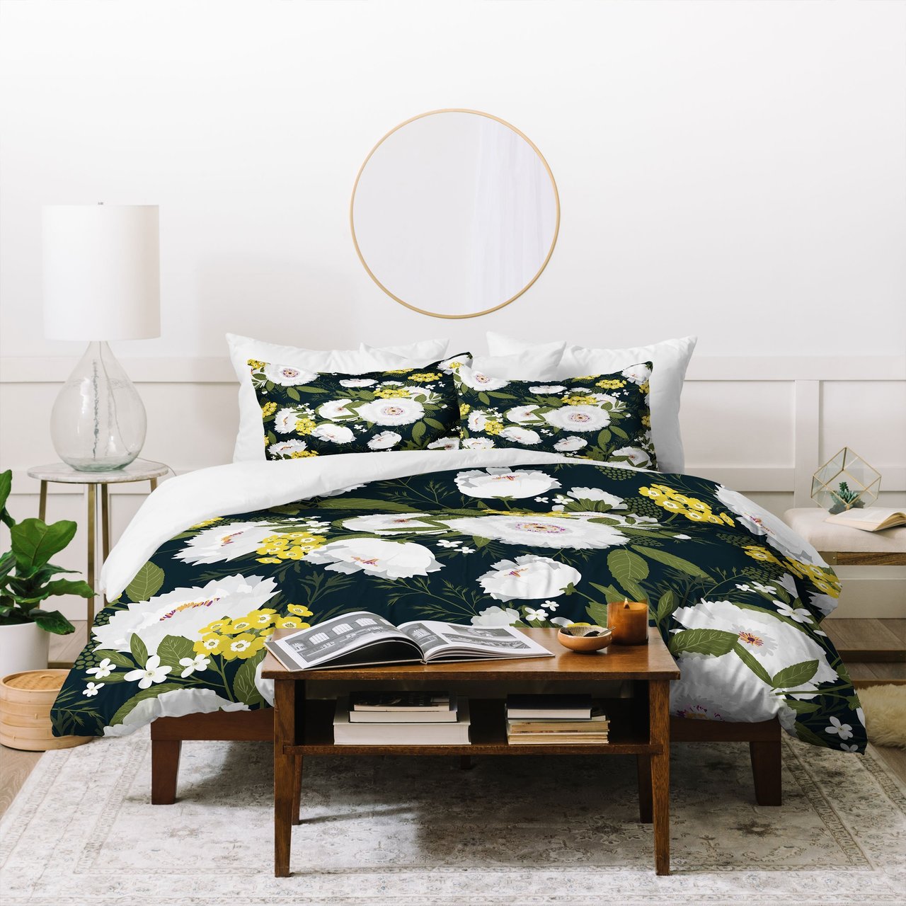 Iveta Abolina Fleurette Night Duvet Cover