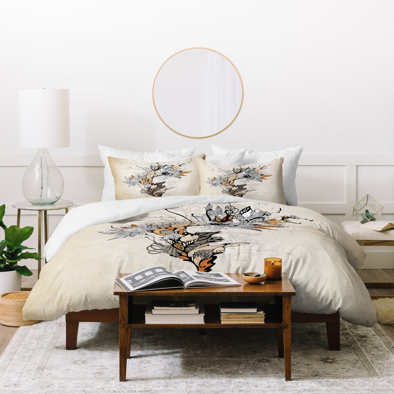 Iveta Abolina Floral 1 Duvet Cover