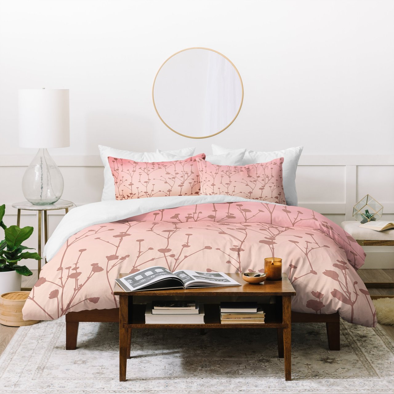 Iveta Abolina Floral Blush Duvet Cover