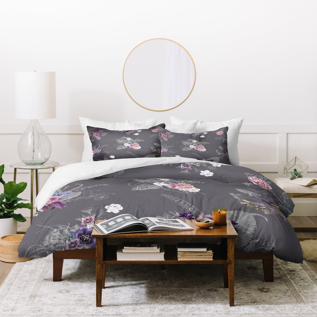 Iveta Abolina French Countryside Charcoal Duvet Cover