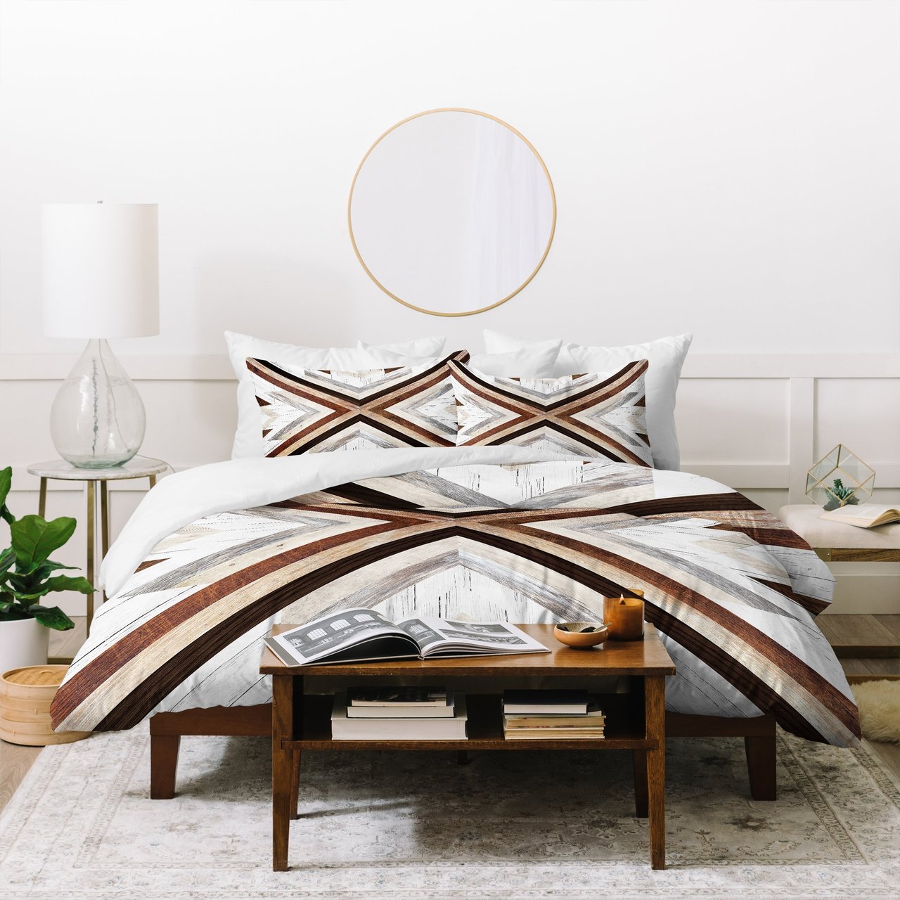 Iveta Abolina Geo Wood 1 Duvet Cover Bedding Sets