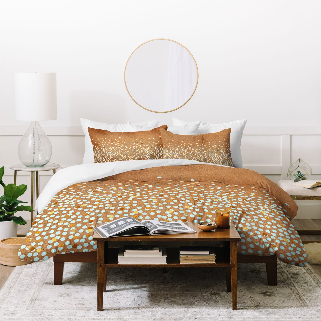 Iveta Abolina Mint Splash Duvet Cover