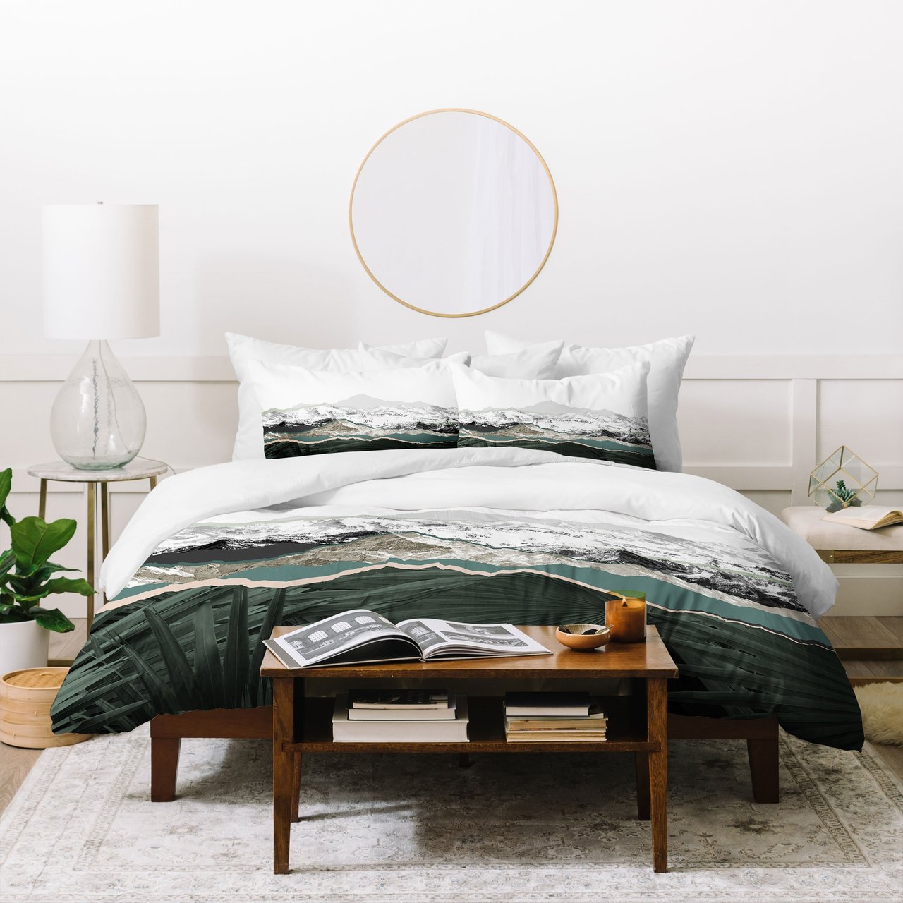 Iveta Abolina Mountainside jungle Duvet Cover