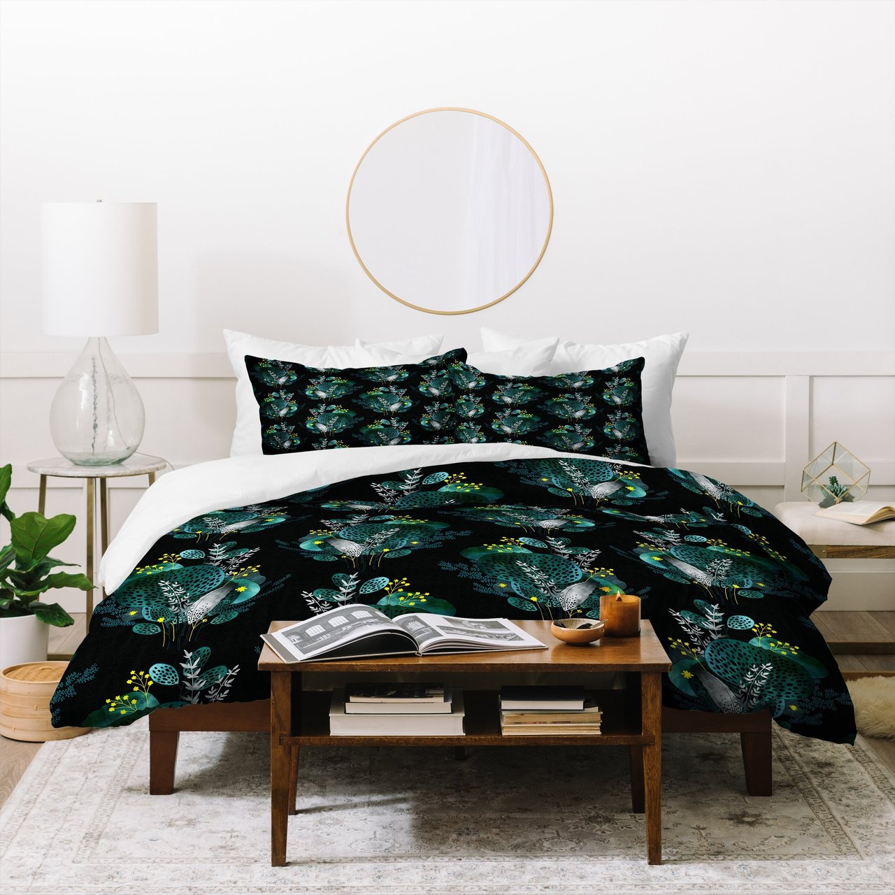 Iveta Abolina Night Seaflower Duvet Cover