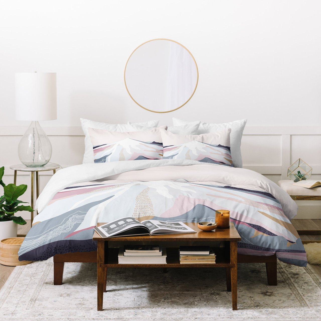 Iveta Abolina Off the Grid Purple Duvet Cover