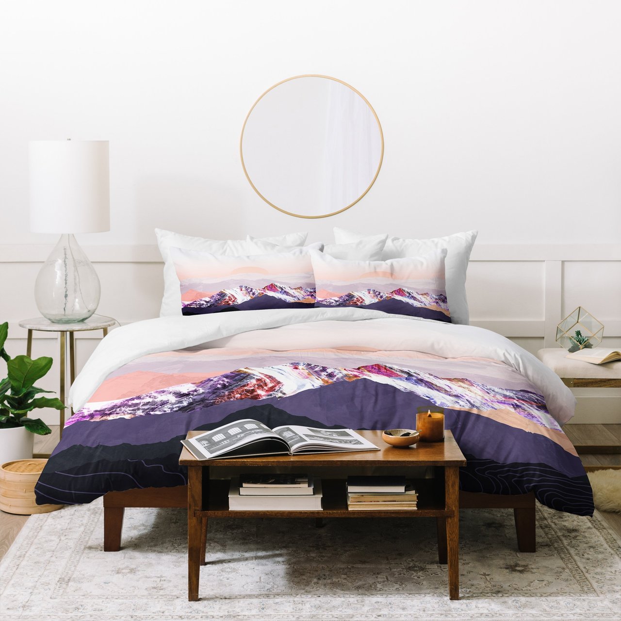 Iveta Abolina Peach Sunset Duvet Cover