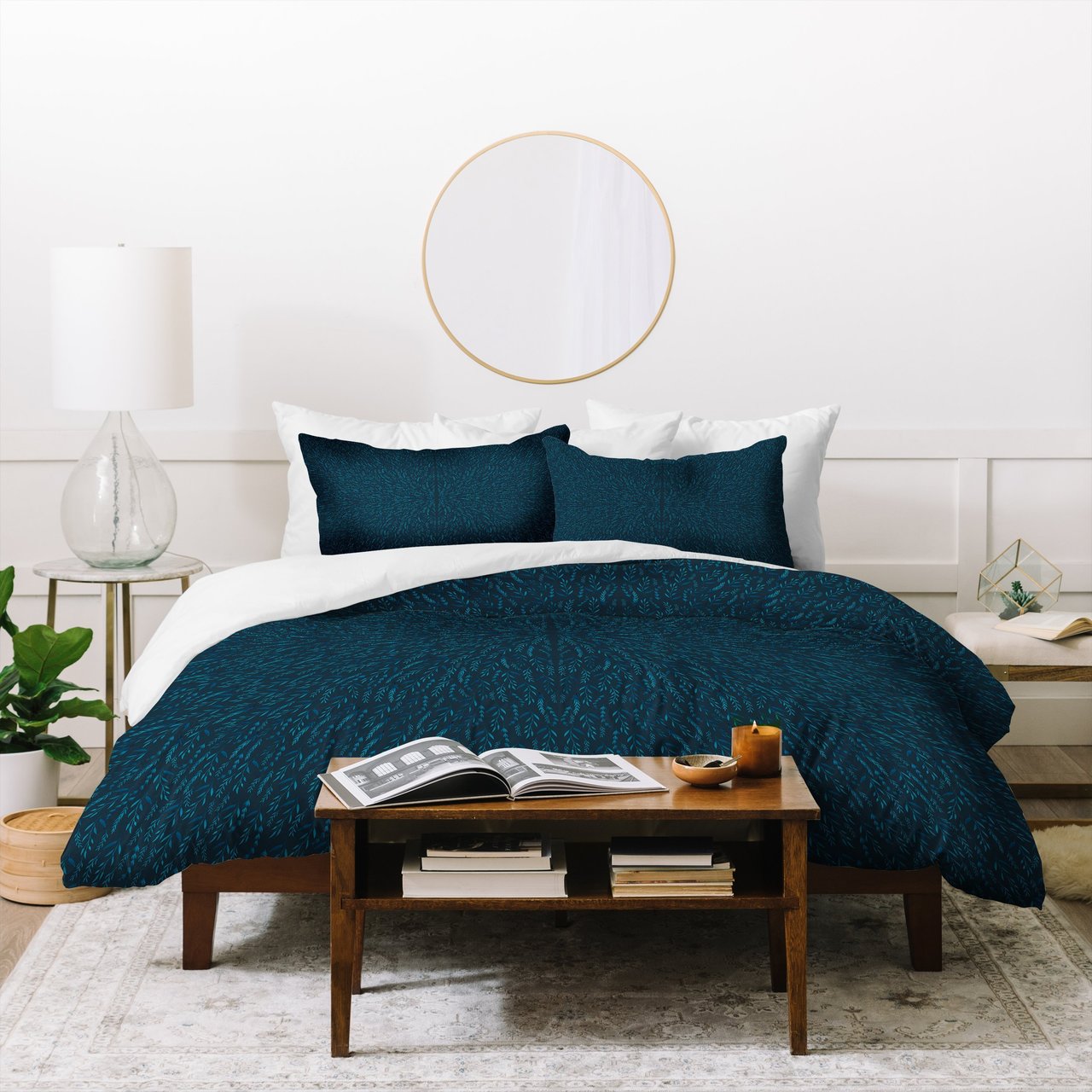Iveta Abolina Peacock Pond Duvet Cover