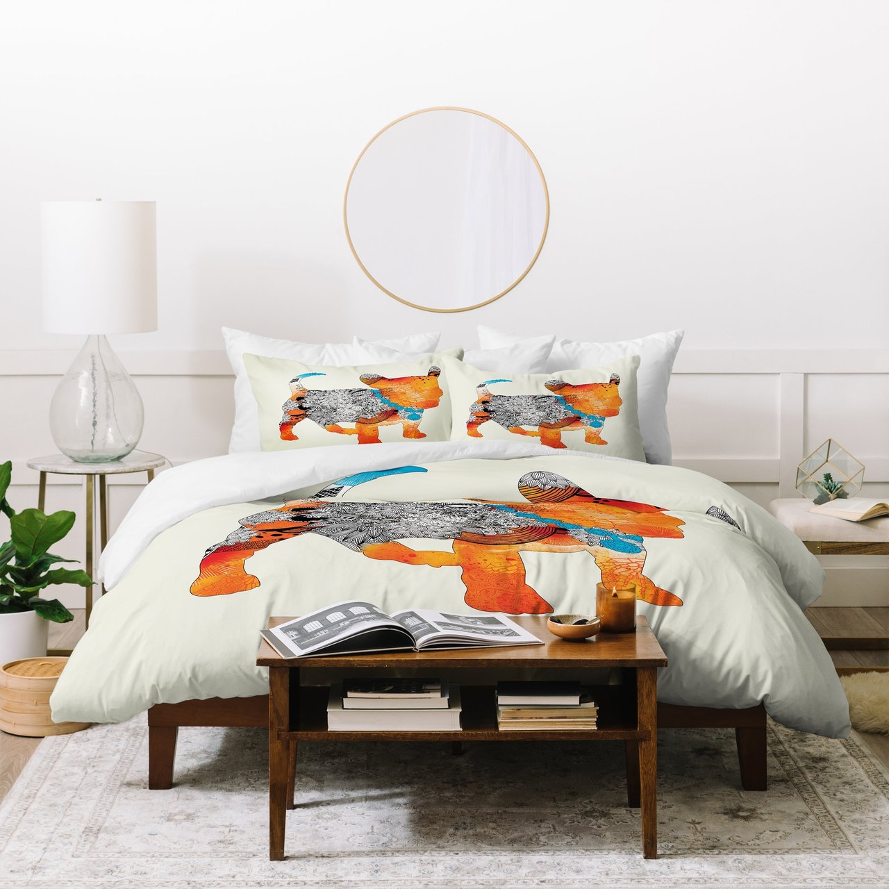 Iveta Abolina Puppy Frenchie Duvet Cover