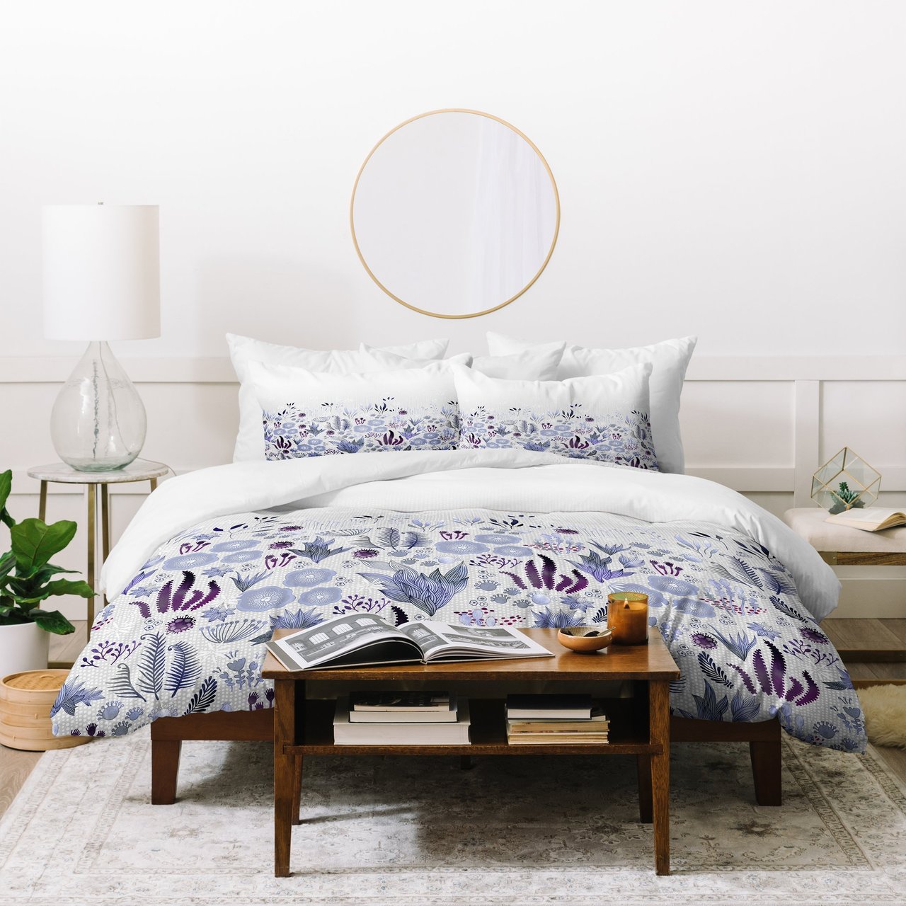 Iveta Abolina Purple Fields Duvet Cover