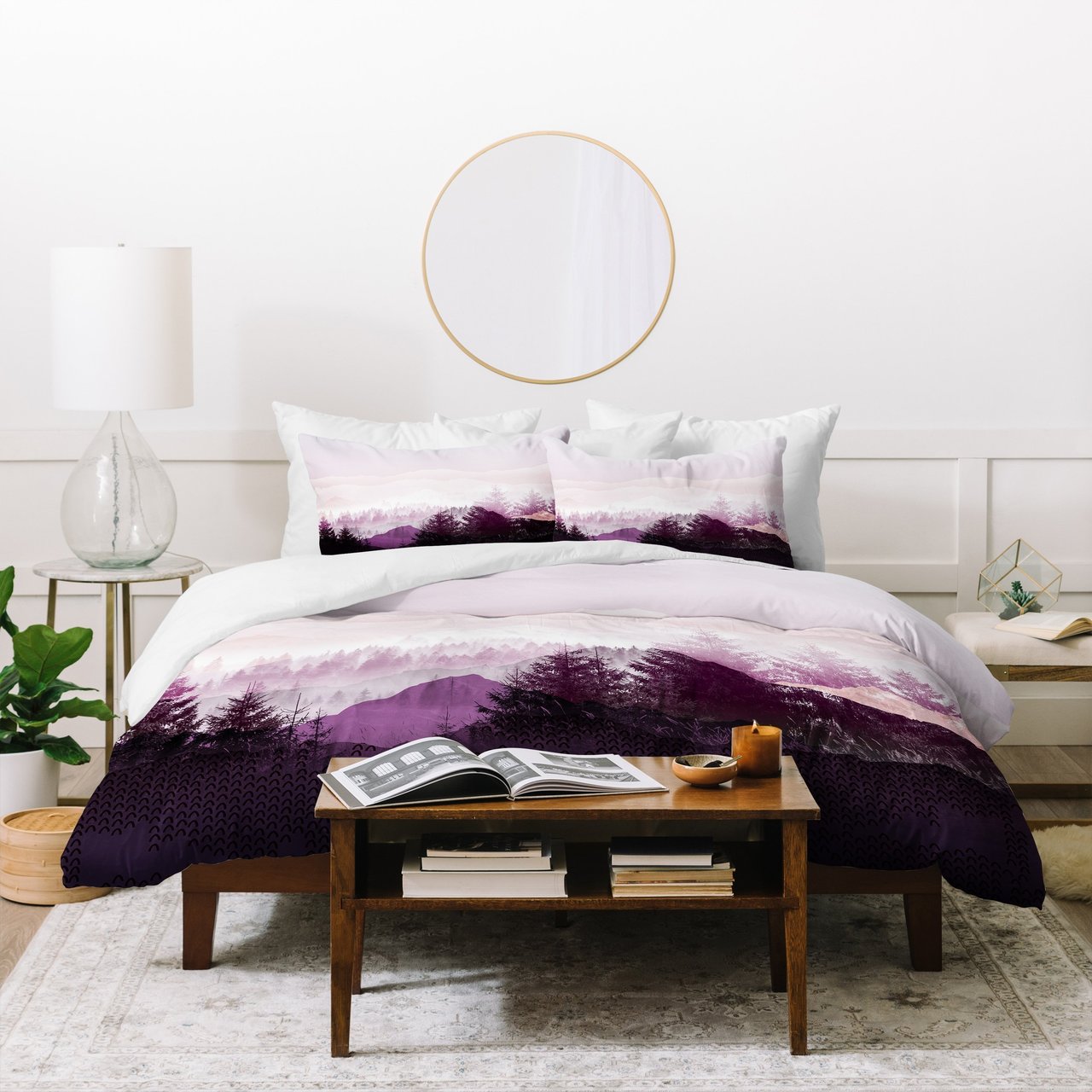 Iveta Abolina Purple Horizon Duvet Cover