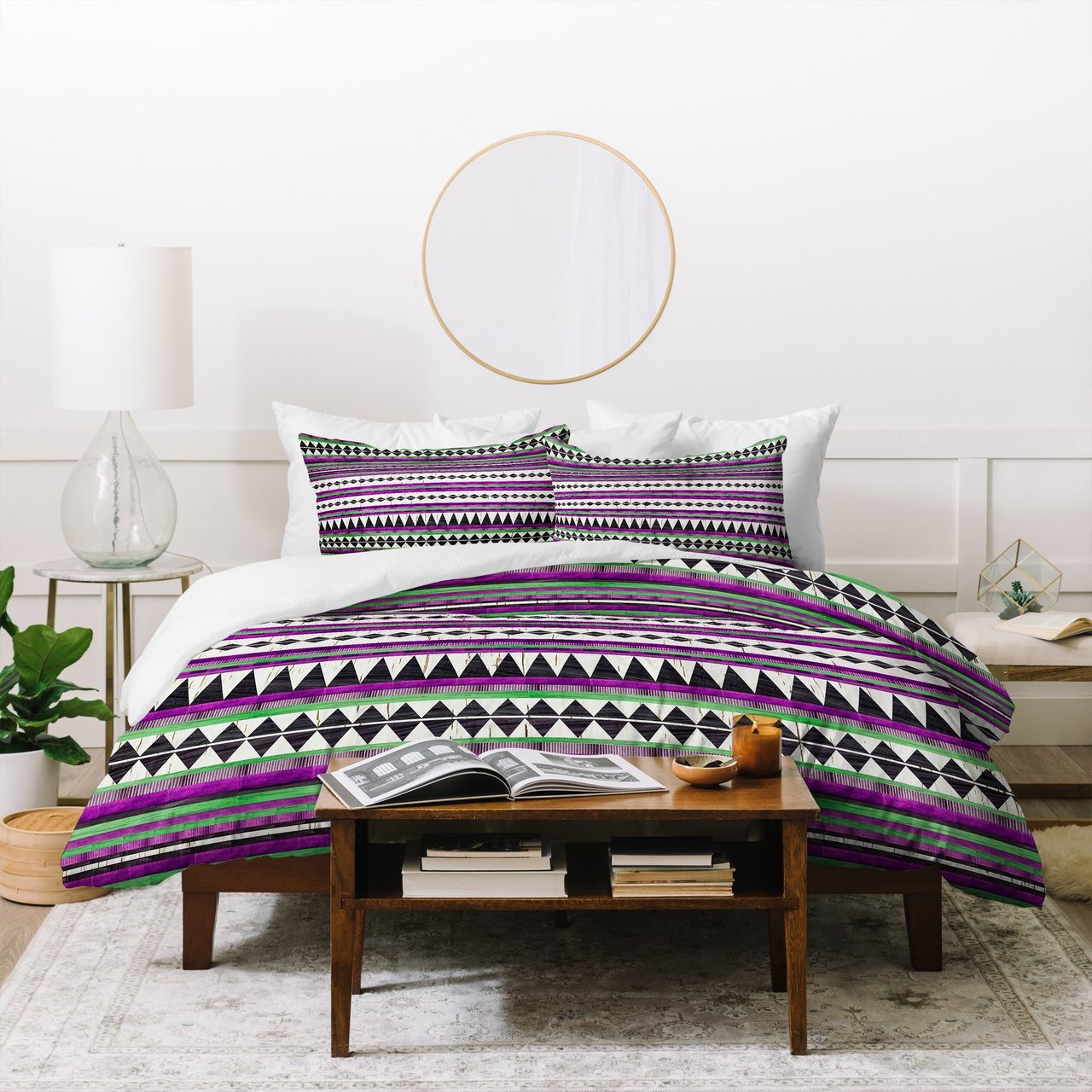 Iveta Abolina Purple Navajo Duvet Cover